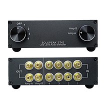 4-Way Rca Audio Switch Source Signal Input Switcher Selector Splitter Bo... - £79.79 GBP