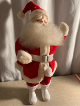 Harold Gale 14&quot; SANTA FIGURE-Plush Red 1950s Very Good Cond VINTAGE Jolly - £55.14 GBP