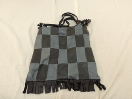 Unbranded Checkered Style Women&#39;s Purse/Bag Short Straps Black and Grey ... - $10.68