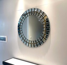 Decorative round wall mirror,Home Decor, Large Mirror, Wall Decor, Bathr... - $400.00