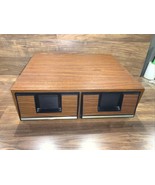 Vintage 1980s VHS VCR Cassette Holder Storage Case Holds 24 Tapes Faux W... - $452.83 MXN