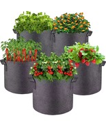 5 Pcs Grow Bags 5 Gallon Plant Grow Bags Multi-Purpose Nonwoven Fabric P... - €39,00 EUR
