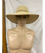 PANAMA JACK WOMEN&#39;S PAPER BRAID SUN HAT w/BACK DETAIL TAN ONE SIZE BRAND... - $27.99