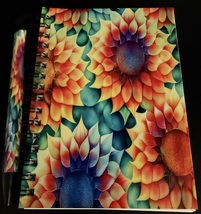 4X6 Notebook with Matching Pen - Rainbow Sunflowers - $5.00