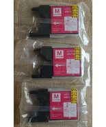 Three (3) MAGENTA Ink Cartridges ~ Brother MFC Printer ~ LC17/77/79 450/... - £11.85 GBP