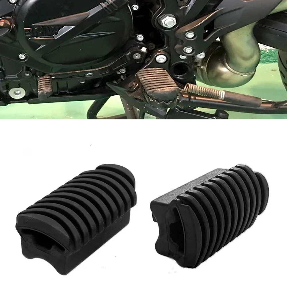 E black front pedal rubber sleeve accessory is suitable for bmw f650 700 gs f800gs 2008 thumb200