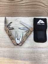 Ozark Trail Multi-Tool with Sheath Camo 12-in-1, Pliers, Wire Cutter, Knife Gift - £9.48 GBP