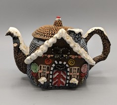 Hometown Teapot Cottages Miniature Collectibles Candy Shoppe Votive Trinket Box - £12.69 GBP