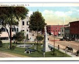 Memorial Park Malone New York NY UNP WB Postcard H26 - $3.91
