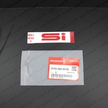 Genuine Honda 88-91 Civic Crx EF8 EF9 Red Si Rear Badge Emblem 75723-SH2-A21ZB - $22.10