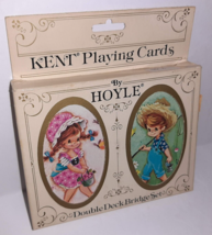 Vintage Kent Hoyle Playing Cards Double Deck Bridge Set Cute Kids Design MCM - £7.74 GBP