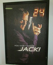 26 X 38  FRAMED TV SERIES 24 &quot;YOU DON&#39;T KNOW JACK!&quot;-KIEFER SUTHERLAND - £18.26 GBP