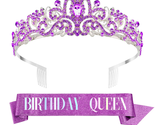 Birthday Sash for Women, Birthday Headband, Birthday Sash and Tiara for ... - £16.87 GBP