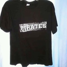 PITTSBURGH PIRATES- COTTON ACC L BLACK T SHIRT - $1.94