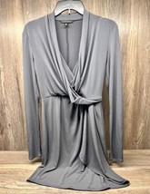 Victoria&#39;s Secret Gray Faux Wrap Dress; Size S/P - £14.34 GBP