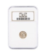 1832 H10C Half Dime Graded by NGC as MS64 Old Holder Key Date - $2,493.83