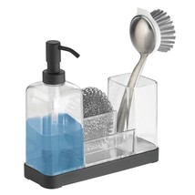 mDesign Plastic Kitchen Sink Countertop Liquid Hand Soap Dispenser Pump Bottle O - £28.84 GBP