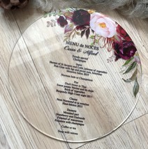 10pcs printing flora wedding invitation card,free design acrylic invitat... - $14.00