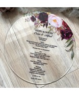 10pcs printing flora wedding invitation card,free design acrylic invitat... - $14.00
