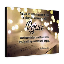  Rejoice Zephaniah 3:17 Christian Home Decor Bible Art Unframed - £67.60 GBP+