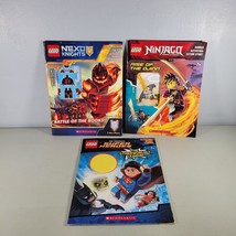 Lego Book Set Ninjago Nexo Knights Superheroes Activity Lot of 3 NO MINI-FIGS - £6.33 GBP