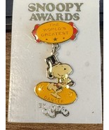 Vintage 1970s Snoopy Awards “The World’s Greatest Dancer” Pin by Aviva –... - $9.50 CAD