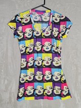 Betsey Johnson Betsey Babe Multi Face Marilyn Wink Tee Shirt Top - $58.48