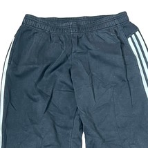 Adidas White Striped Straight Leg Sweatpants Athletic Elastic Waist Wome... - $19.79