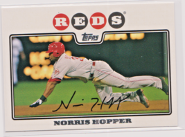 Norris Hopper Cincinnati Reds Outfielder 2008 Topps Card # 131 Near Mint + - £1.25 GBP