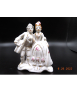 Vintage Occupied Japan Dancing Victorian Colonial Man and Women. Porcelain - $9.90