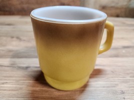 Vintage Anchor Hocking FIRE KING Brown / Gold Stacking Replacement Coffee Cup - £12.45 GBP