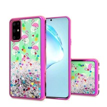 For Samsung S20 Plus 6.7&quot; Quicksand Glitter Case Flamingo Pineapple Feather - £4.67 GBP