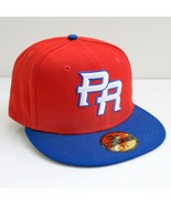 New Era Puerto Rico Men&#39;s Fitted Cap Hat 59fifty 7 5/8 Red Limited Editi... - £71.36 GBP