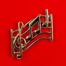 Avon Favorite Pastimes Musical Notes Pin Vintage 1983 Jewelry Original B... - €13,68 EUR
