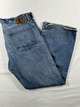 Ralph Lauren RL Men’s Bootcut Distressed Blue Denim Jeans Size 36x30 - £18.20 GBP
