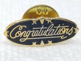 Pin Ford Blue and Gold Metal Congratulations Vintage  - £7.55 GBP