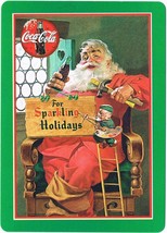 Coca-Cola Coke Santa Playing Cards For Sparkling Holidays 334 Standard Deck 1998 - $9.89