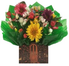 Welcome Cottage Gift Box with Hard Candy Bouquet - Great as a New Home, Mothers  - £35.37 GBP