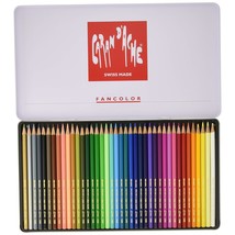 Caran d&#39;Ache Fancolor Color Pencils, 40 Colors - £71.13 GBP