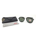 Ray-Ban Polarized Sunglasses w/ Case, RB4298 601/9A Black Frame/Green Le... - £60.04 GBP