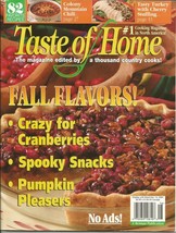 TASTE OF HOME OCT/NOV 2004 82 FAVORITE RECIPES FALL FLAVORS MAGAZINE - $4.95