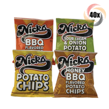 40x Bags Nicks Variety Flavor Thick Cut Potato Chips 1oz ( Mix &amp; Match Flavors ) - £33.12 GBP