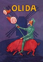 Don Quixote Riding a Pig 20 x 30 Poster - £20.44 GBP