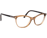 Tom Ford Eyeglasses TF 5636-B 045 Crystal Brown/Havana Cat Eye Italy 52[... - $199.99