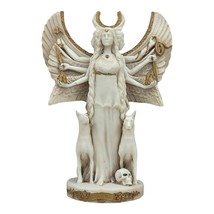 Hecate Triple Goddess of Magic Night Moon Greek Sculpture Statue 9.84 in - £52.69 GBP