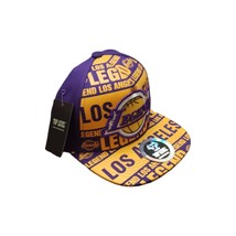 Los Angeles Lakers NBA #24 Kobe Bryant Legend Snapback Hat Purple / Gold OSFM - £23.06 GBP