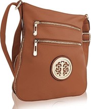 MKF Collection Women Crossbody Bag Vegan Leather Crossover Messenger Handbag - £23.73 GBP