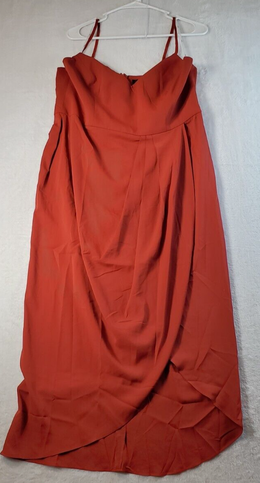 Primary image for Lulus Shift Dress Women XL Red 100% Polyester Spaghetti Strap V Neck Back Zipper