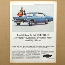 1964 Chevrolet Impala Sport Sedan Blue Print Ad 10.5&quot; x 13.25&quot; - £5.66 GBP