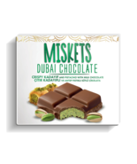 Miskets Dubai Milk Chocolate Bar with Pistachio &amp; Crunchy Kataifi, 100g - €11,54 EUR